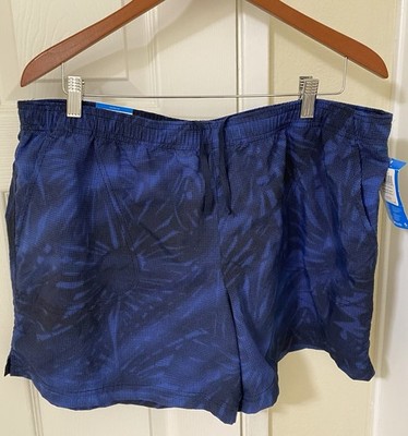 NWT Columbia Sandy River II Printed Shorts Women's XL Lapis Blue Sunburst Hiking