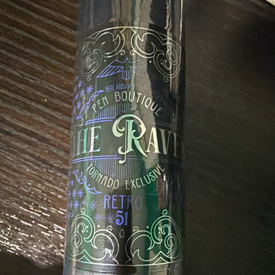 Retro 51 Tornado Rollerball Pen The Raven Exclusive Black Ink Metal