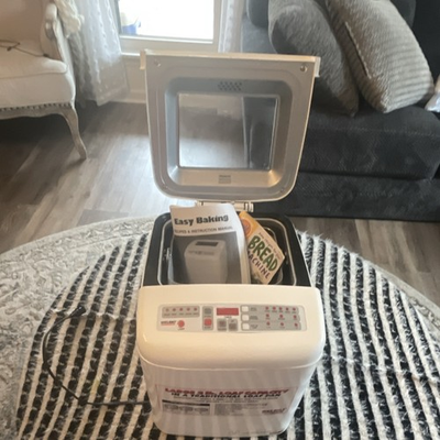 #ad Wel Bilt ABM600 Bread Machine 3 lb Loaf Automatic Non Stick Crust Control White $49.99