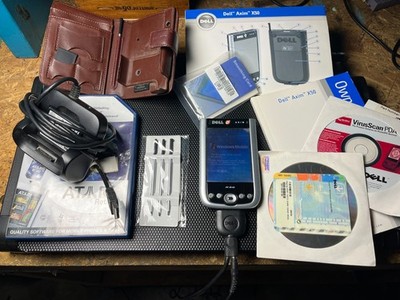 Dell Axim X50V Pocket PC PDA HC03U X50 Windows Mobile w/ Accessories