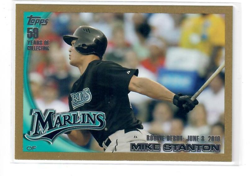 Giancarlo “Mike” Stanton Gold #1037/2010   2010 Topps Update  Rookie