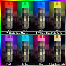 Light-up Wall Torch Lamp, 7-Color Night Light, Rechargeable Night Lamp