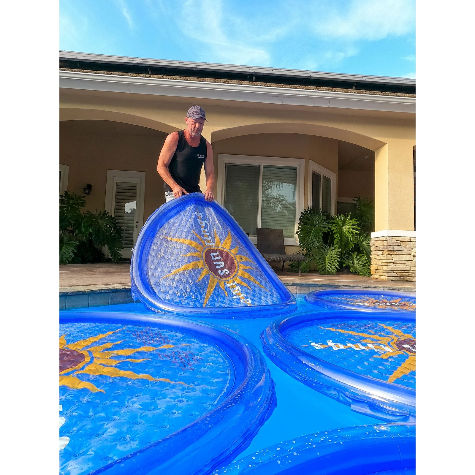 Solar Sun Rings UV Resistant Swimming Pool Spa Heater Circular Solar ...