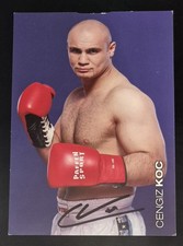 Cengiz Koc, Boxes, Sauerland Event oryginalna podpisana karta z autografem patrz zdjęcie 