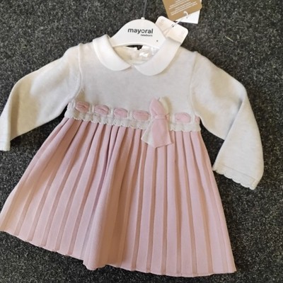 SALE NEU MAYORAL BABY KLEID STIL 2838 GRÖSSEN 4-6 MONATE 6-9 MONATE