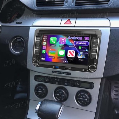 Apple Carplay Für VW Passat 2006-2010 2DIN Android 15 Autoradio GPS WIFI BT FM