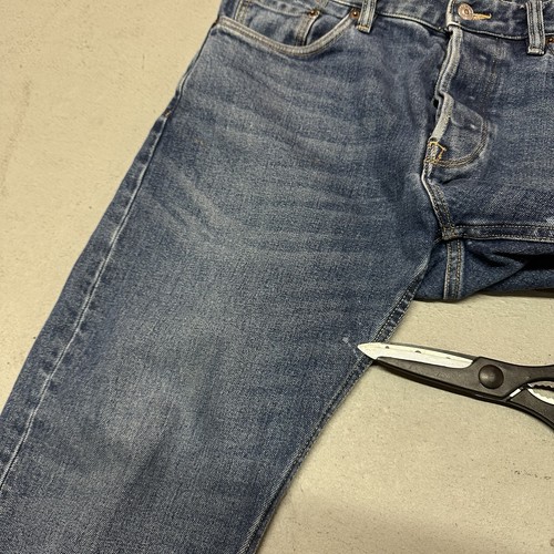 Jeans Buck Mason uomo 32x34 Ford Standard doppia immersione denim vestibilità dritta 14 oz - Foto 12 di 17