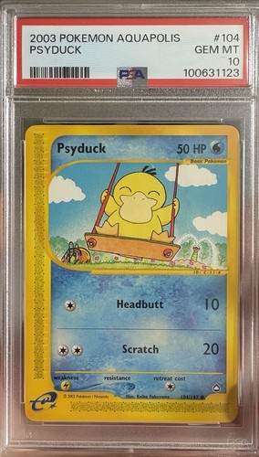 Psyduck graded PSA 10 for sale on eBay