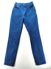 Wrangler Jeans Womens 9/10x32 Blue High Rise Mom Western Made In USA 28x32