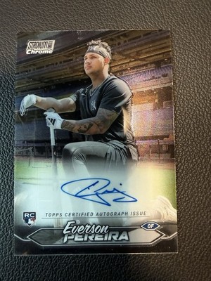 2024 Topps Stadium Club - Chrome Autographs Everson Pereira #SCCA-EP (AU, RC)