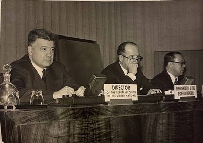 Prince Won Of Siam In International Geneva Conference Rare Press Photo