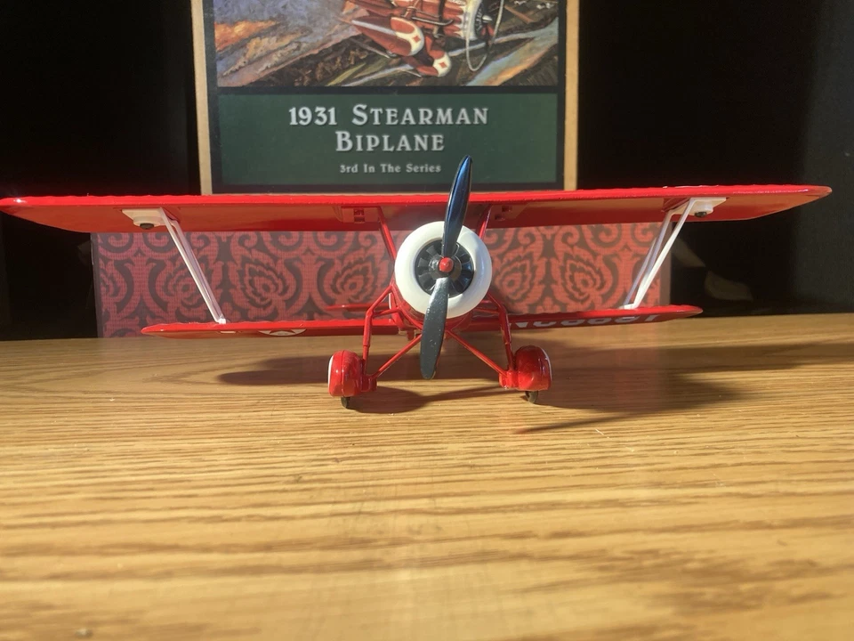 Wings Of Texaco Bank Die Cast 1931 Stearman Biplane Edición Coleccionista ERTL NUEVO EN CAJA Foto 3 de 4