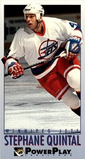 Fleer PowerPlay 1993-94 de colección niños altos Stephane Quintal Winnipeg Jets #475