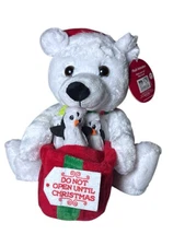 NWT Winter Wonder Lane Animated Polar Bear With Dancing Penguins Plush
