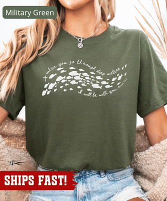 Deep Waters Shirt Christian Shirt Christian Apparel Faith Gift Teen Christian Cl