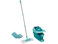 Leifheit Bodenwischer-Set Profi XL Wischmopp Bezug Waschbar Staub Wischen Mopp