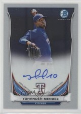 2014 Bowman Prospect Auto Chrome Yohander Mendez #BCAP-YM Auto z1r