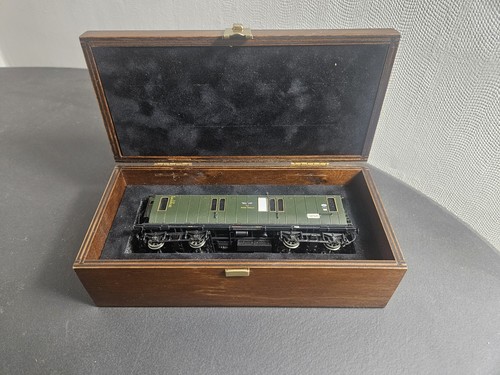 Dingler H0 Messing Bahnpostwagen Post 4-b/12 Ep.II Reichspost 2421 limitiert OVP | Condition: Gebraucht