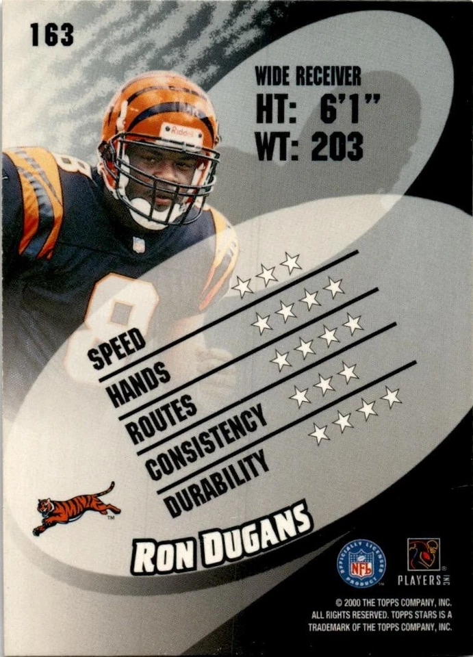 2000 Topps Stars #163 Ron Dugans Green #/99 Great!! - Image 2 of 2