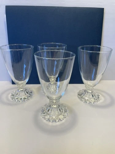 4 Vintage Anchor Hocking Berwick Boopie  Wine Glasses 5.5”Tall