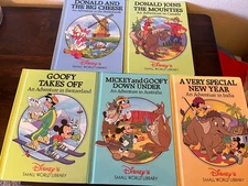 Disney's Small World Library Lot of 5 VTG HC Books India, Netherlands, Canada +