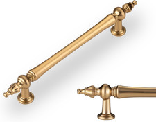 10 Pack 5 Inch Hole Centers Champagne Bronze Cabinet Handles Brushed Champagne