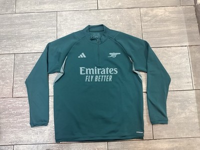Arsenal Authentic Training Track Top 1/4Zip Pullover Neu ohne Etikett Gr. XL Grün