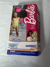 Arm Floaties SwimWays Mattel Float With Barbie Swimmies  Pink Kids Ages 3-5 New