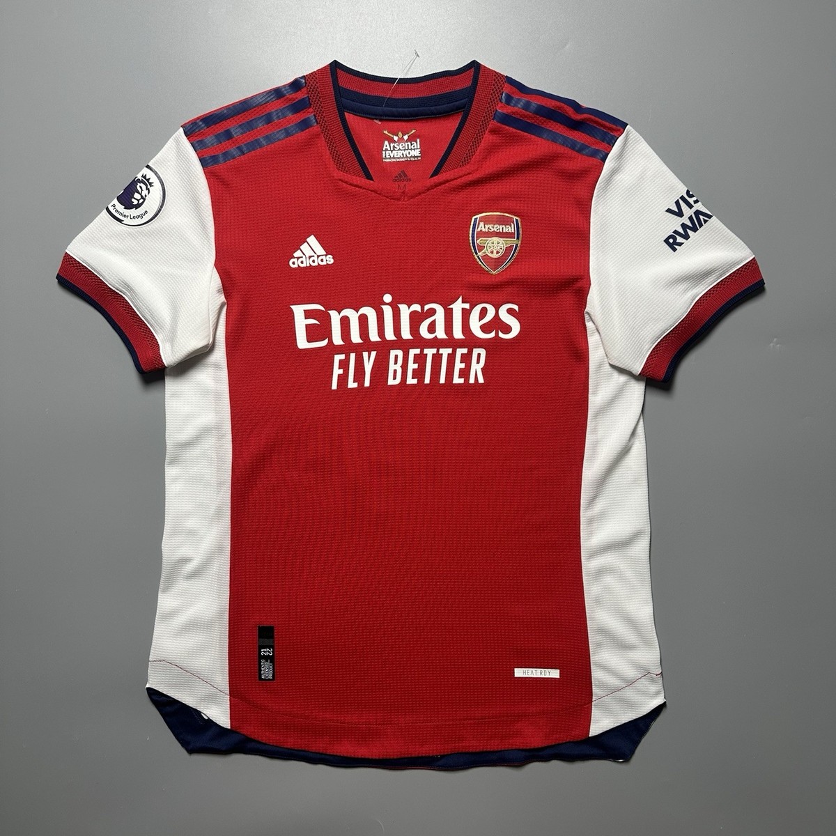 ARSENAL ADIDAS 2021/2022 FOOTBALL HOME JERSEY #10 SMITH ROWE SIZE