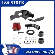 Cold Air Intake Induction Pipe Kit+Heat Shield For 15-17 Ford Mustang 3.7L