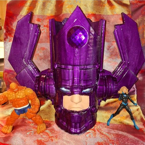 Fantástico cubo de palomitas de maíz iluminado Galactus gigante impreso en 3D LED hecho a pedido - Imagen 5 de 5