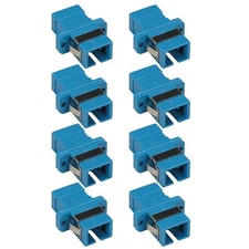 8 Pcs SC to SC Single Mode Simplex Fiber Optic Optical Coupler Adapter Connector