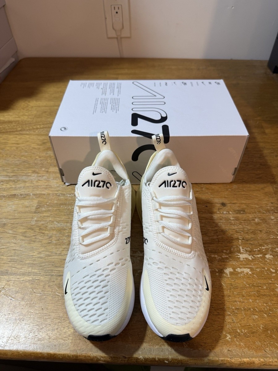Women's Size 8.5-Nike Air Max 270 Sail/Black-Coconut Milk (AH6789