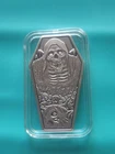 Reckless Metals Antiqued Coffin Bar 1 Oz .999 Silver