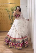 NAVRATRI SPECIAL GORGETTE LEHENGA CHOLI WITH DUPATTA FOR WOMEN AND GIRLS WEAR