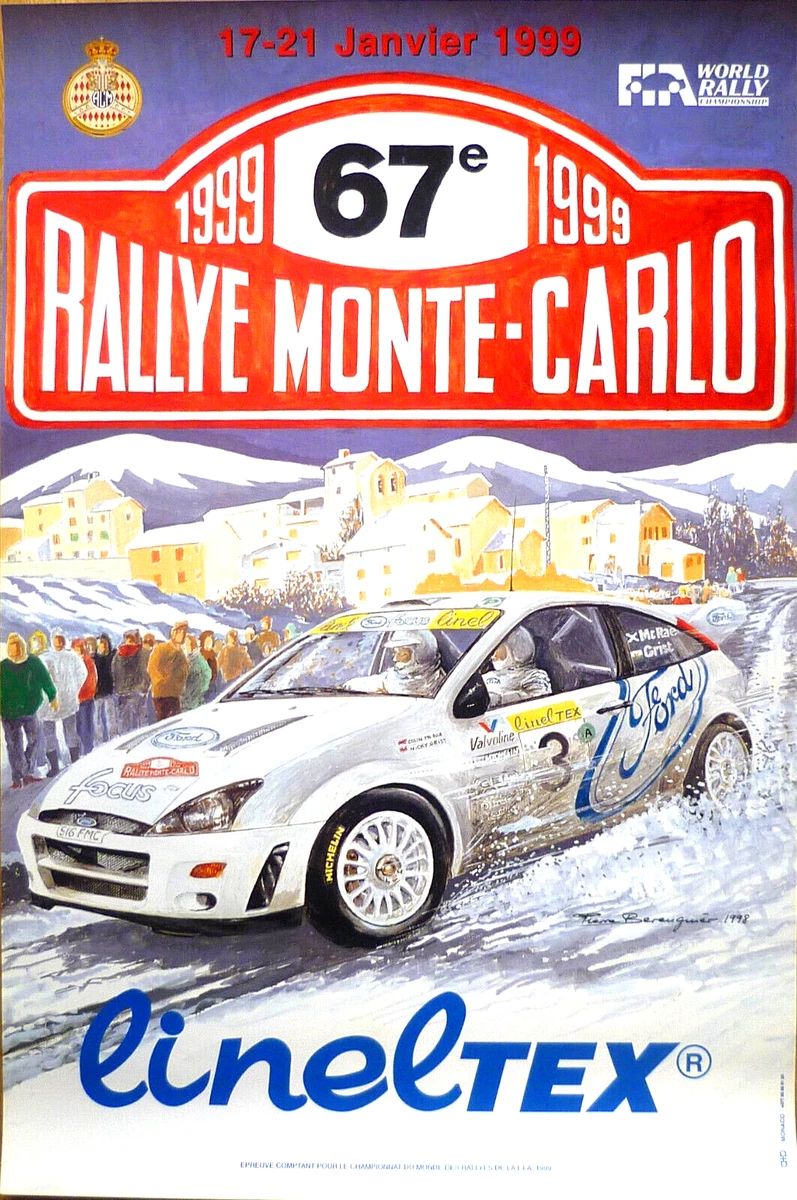 Affiche Poster Rallye Monte Carlo 2015 - WRC, Sports Automobiles