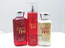 BATH BODY WORKS FOREVER RED BODY MIST BODY LOTION SHOWER GEL