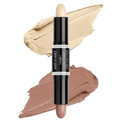 Wet n wild Megaglo Dual-Ended Contorno E Illuminante Stick, Light Medium 8gm - Foto 1 di 8