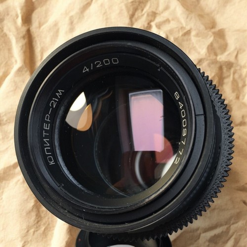 Jupiter-21M 200mm f/4 Soviet Telephoto Lens PL Mount | Cine Mod Vintage USSR - Picture 2 of 24
