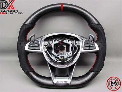 Mercedes C63 E63 SL63 GLE63 S63 GLS63 AMG GT CLS63 Matte Carbon Steering Wheel