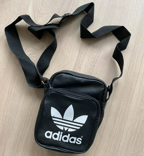 Adidas Originals Unisex Mini Messenger Bag Black Trefoil