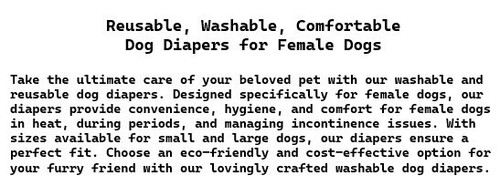 WEGNEECO 'Tan Cheetah' Female Dog Adjustable Diaper (L) - Picture 5 of 8