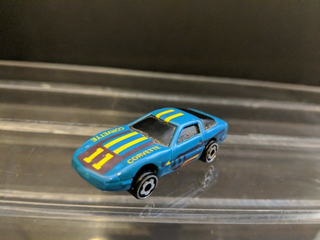 1982 Mattel Hot Wheels Micro Color Racers Blue #11 Chevrolet Corvette ...