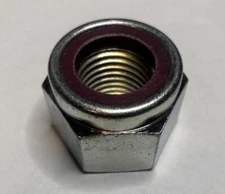 1-1/2”-6 Heavy Hex Locknut with Nylon Insert, Grade 2, Zinc Plated Steel