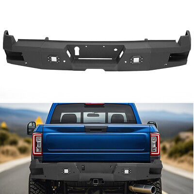 Rear Bumper Assembly For Ford F-250 F-350 Super Duty 2017-2023 22 W/ Sensor Hole