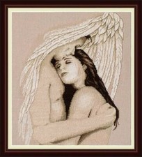 Cross stitch kit My angel 24X31cm Aida 16ct embroidery needlepoint kit