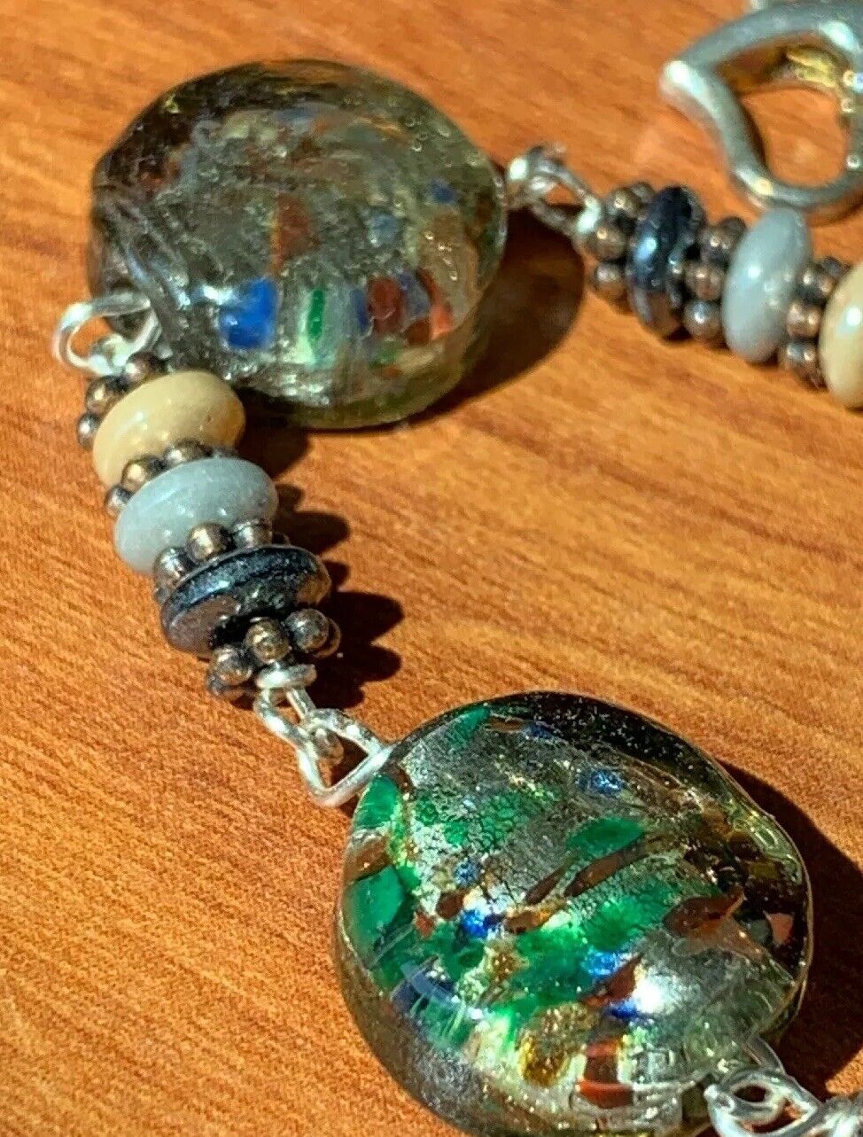 Handmade sterling Silver Plated Artesian multi co… - image 2