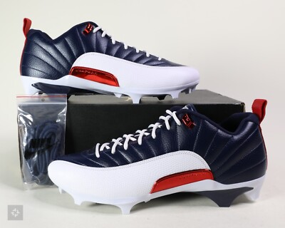Nike Jordan 12 Low Alpha Menace Howard Bisons Football Cleats