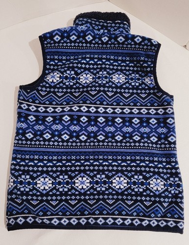 Karen Scott Sport Blue Fleece Vest Size PP - Picture 2 of 7