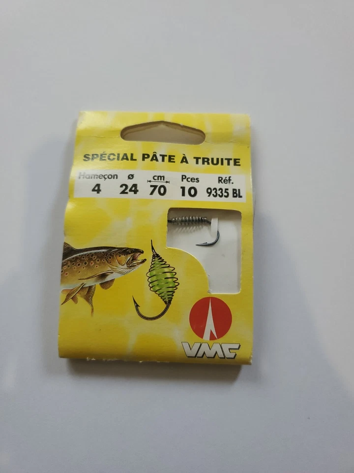 10 Hameçons monté VMC N⁰4 Spécial Pâte À Truite - Photo 1/1